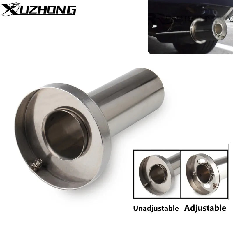 Universal Round Stainless Steel Car Exhaust Muffler Silencer 3.5–4.5in