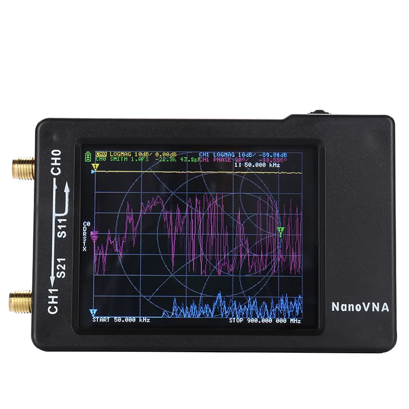 NanoVNA-H Rev3.6 - Low Noise SD Card Slot Vector Analyzer Default Title