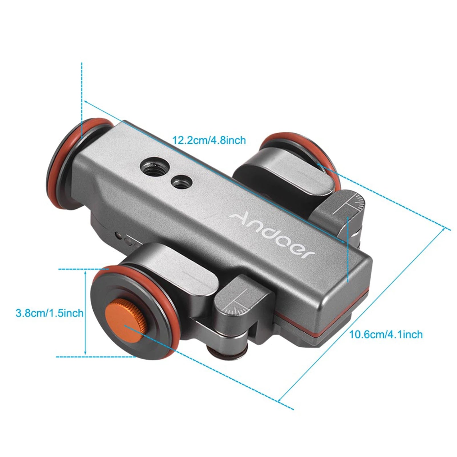 Motorized Camera Video Slider with Remote Control and Rechargeable Battery