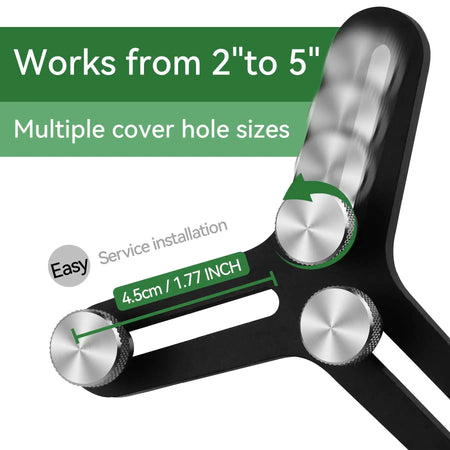 7075 Billet Aluminum Engine Piston Ring Squaring Tool Compatible for 2" to 5" Bore And Gap with 32 Blades Feeler Gauge Gap Measu by InterCyprus Trading Ltd