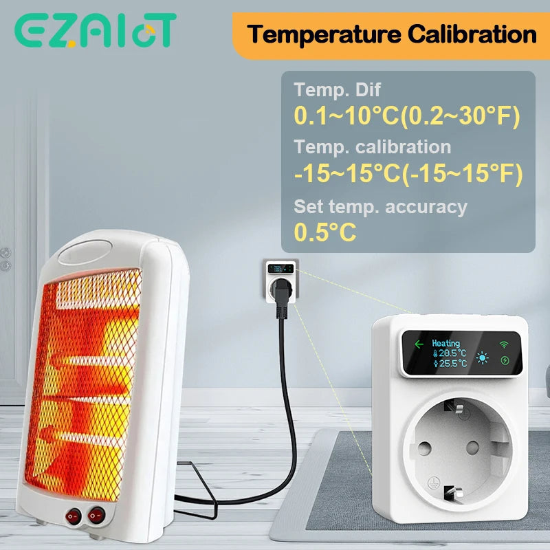 Cooling And Heating Outlet Thermostat &ndash; Alexa Voice Control