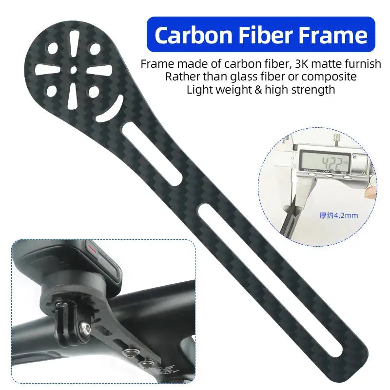 Carbon Handlebar Computer Bracket For Garmin Bryton Wahoo