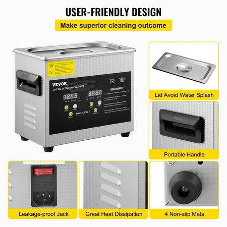 Ultrasonic Cleaner 2L To 15L Portable Dishwasher