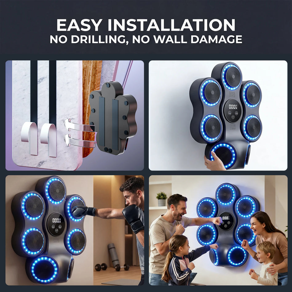 Smart Boxing Reaction Wall With 9 Speeds And 11 Modes For Home Gym Fitness