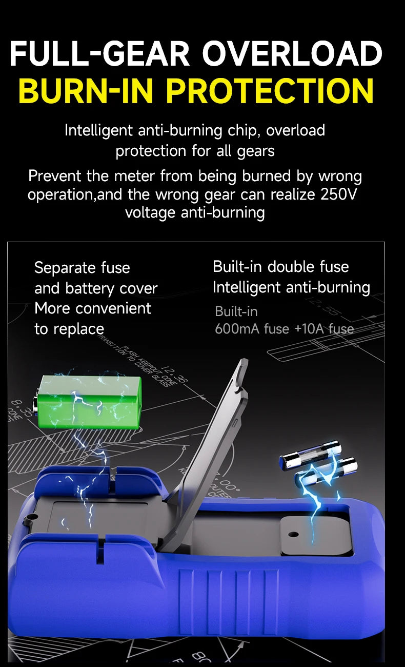 MECHANIC FourMX RMS Digital Multimeter &ndash; Accurate 6000 Counts Measurement