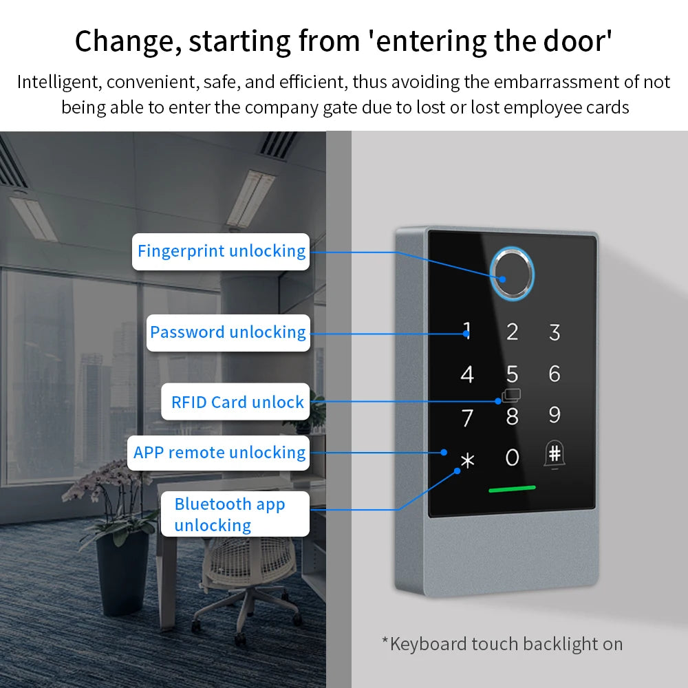TTLOCK WiFi Keypad Access Control Reader &ndash; App Unlock