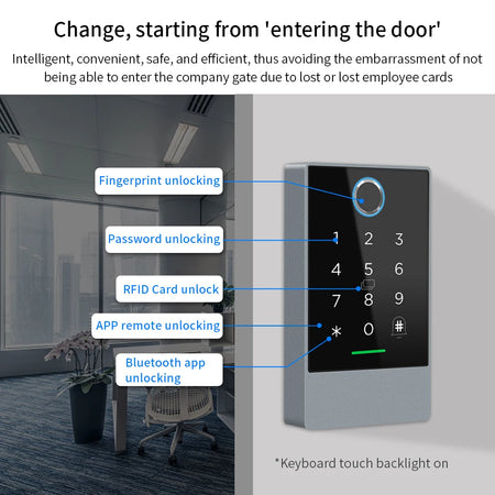 TTLOCK WiFi Keypad Access Control Reader &ndash; App Unlock