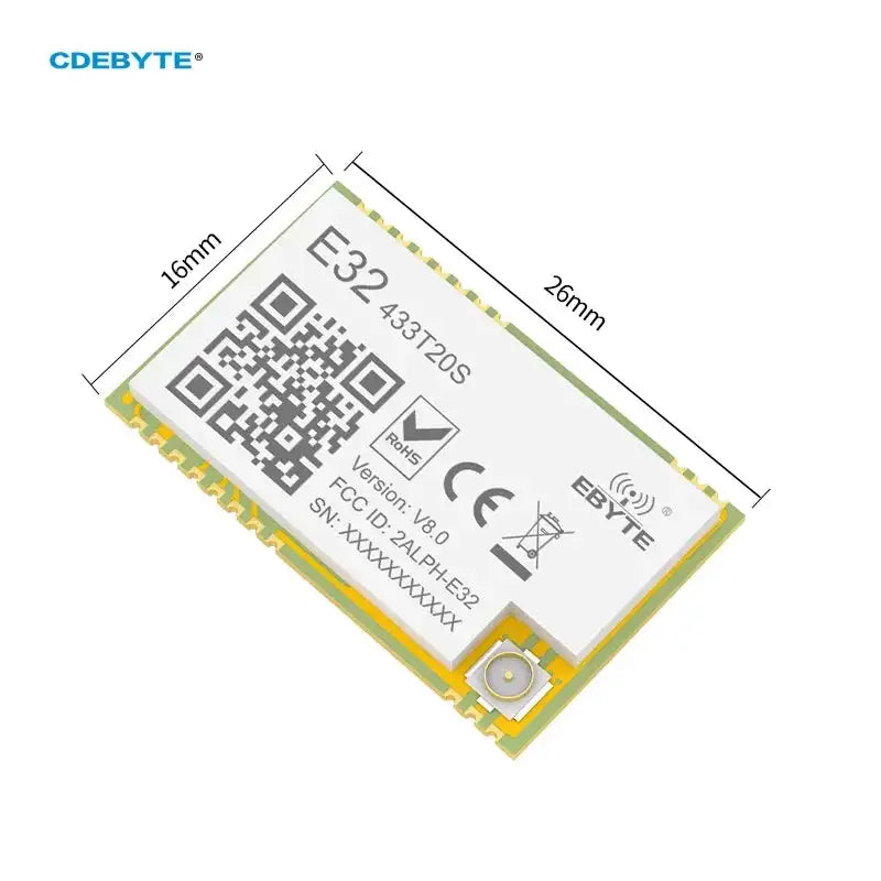 LoRa Module E32 433MHz 20dBm 5km IPEX SMD E32 433T20S V8 Default Title