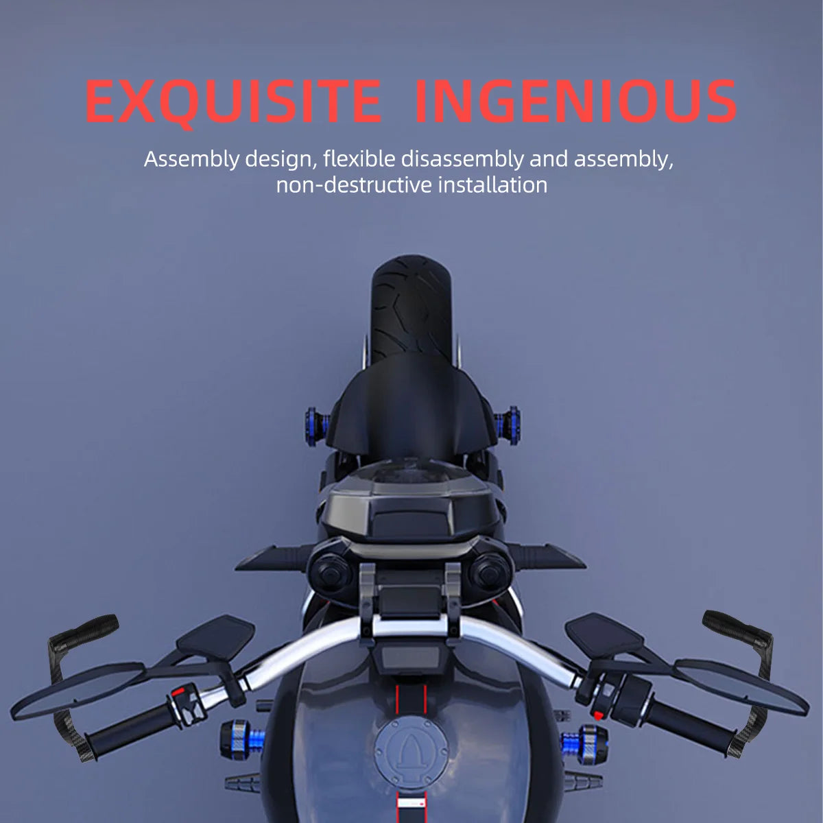 Motorcycle Brake Clutch Lever Hand Guard Protector &ndash; Durable Carbon Black Design