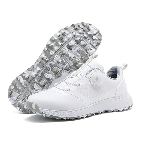 Golf Sneakers Men &ndash; Waterproof and Comfortable Design white gray / 45