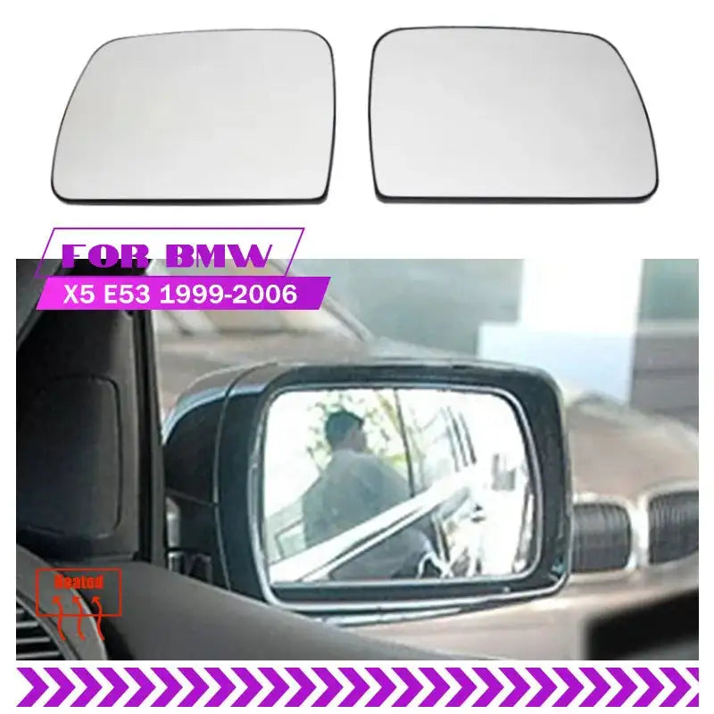 BMW E53 X5 Heated Side Mirror Glass Replacement 1999 2006