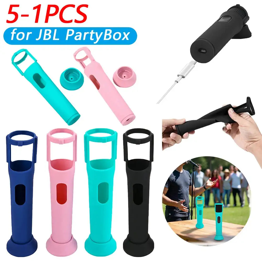 Silicone Anti Roll Mic Stand Case Non Slip For JBL PartyBox