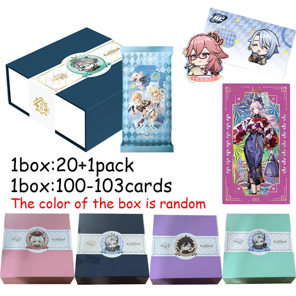 Genshin Impact Collection Cards Set - Anime Card Deck Gift 1box