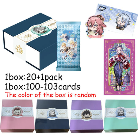 Genshin Impact Collection Cards Set - Anime Card Deck Gift 1box