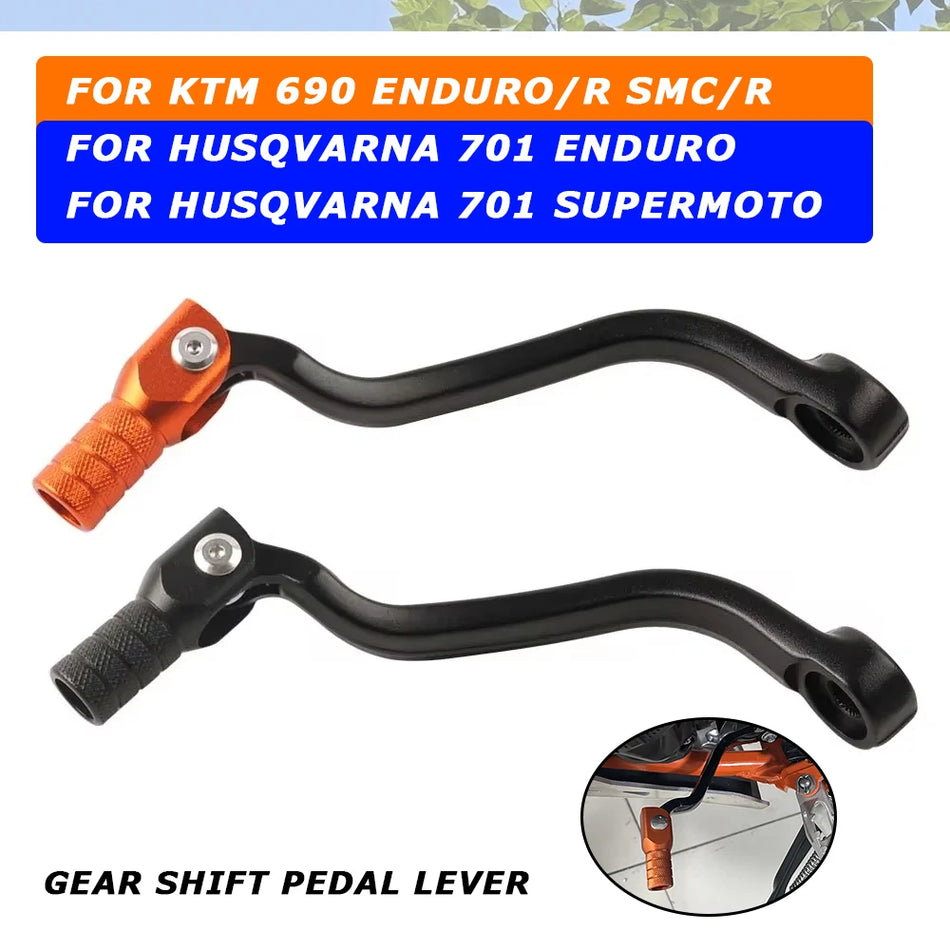 KTM 690 SMC R και Husqvarna 701 Enduro Supermoto CNC μοχλός αλλαγής ταχυτήτων μοχλός πεντάλ κατασκευασμένος από κράμα αλουμινίου CNC