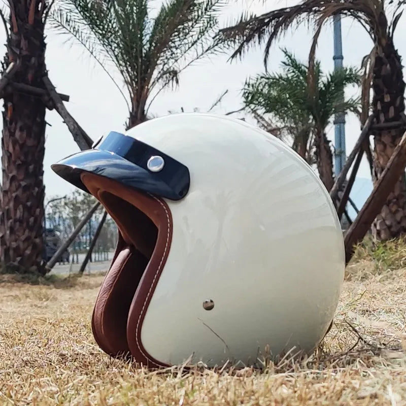 OrzChoice Retro Open Face Helmet &ndash; DOT Approved Open Face 19 / M