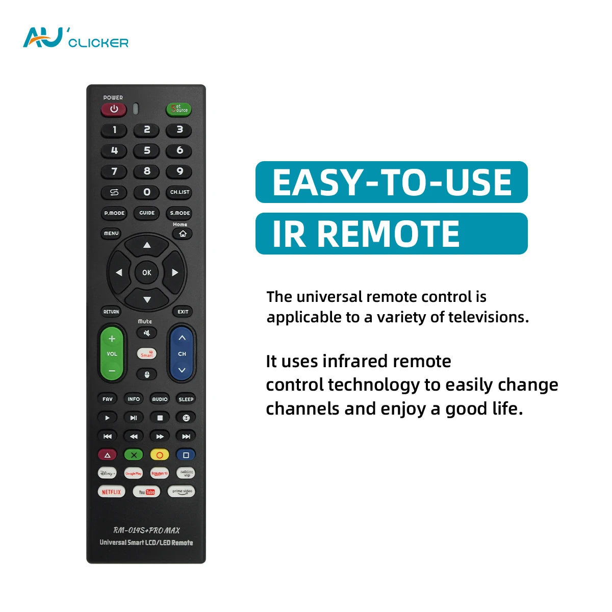 Universal TV Remote Control for All Brands - Easy Setup and Use