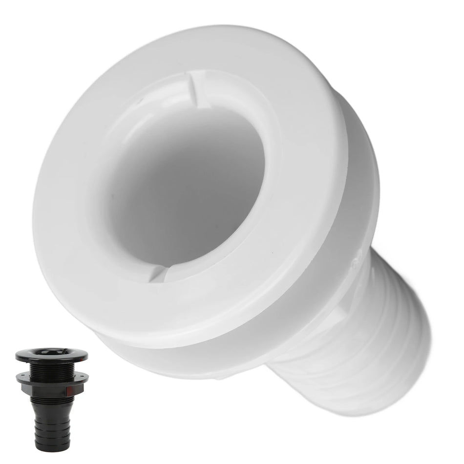 EBTOOLS 1-1/2in Thru Hull Fitting, ABS Hose Connector for Boats