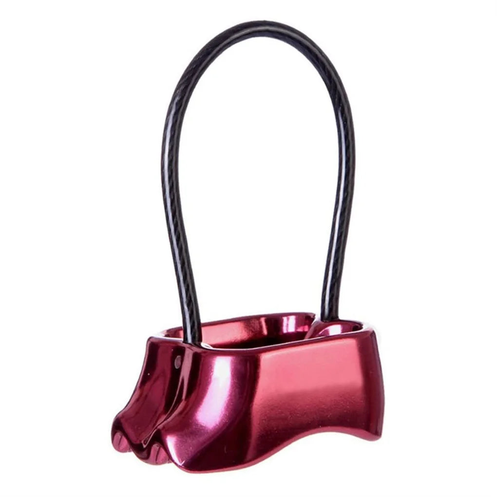 Rock Climbing Belay Rappel Device &ndash; Sturdy Alloy Build Red / CHINA