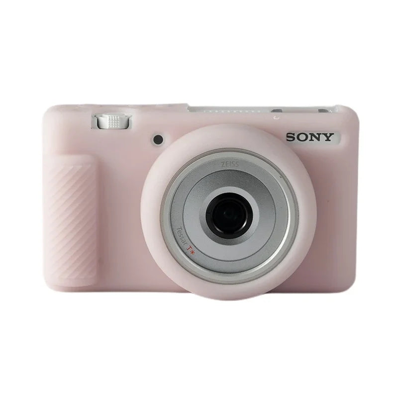 Silicone Armor Skin Camera Case for Sony ZV-1F ZV1F ZV-1M2 ZV1M2 - Durable Protection Beige
