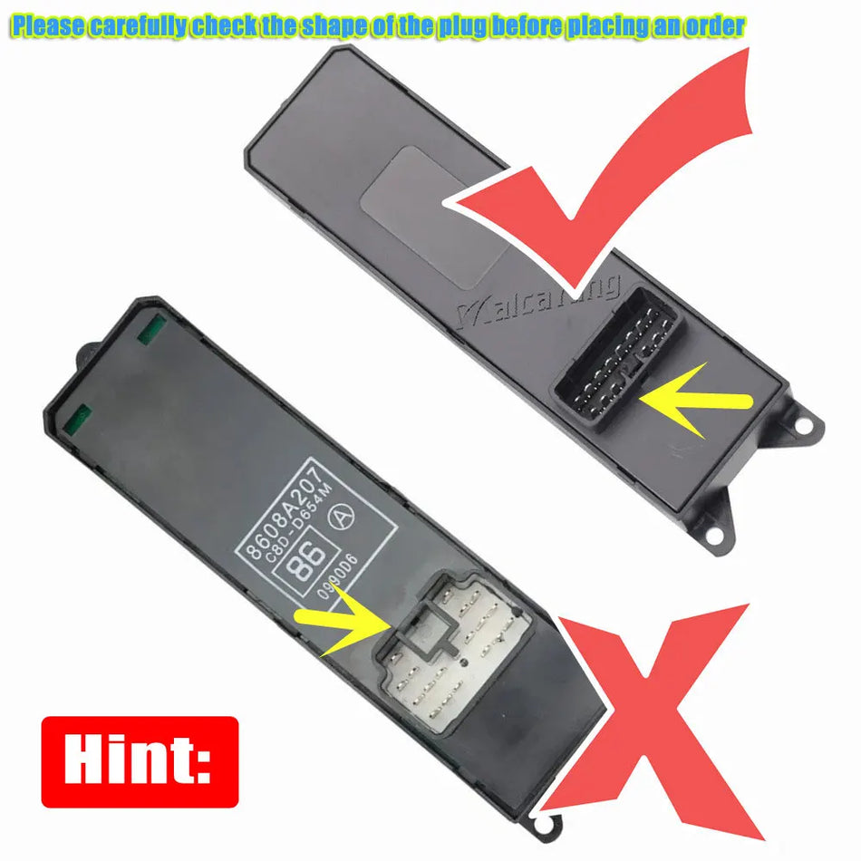 Master Power Window Switch For Mitsubishi Endeavor Lancer MR587943