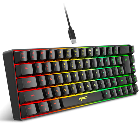 68 Keys Gaming Keyboard &ndash; LED RGB Backlight Keyboard black