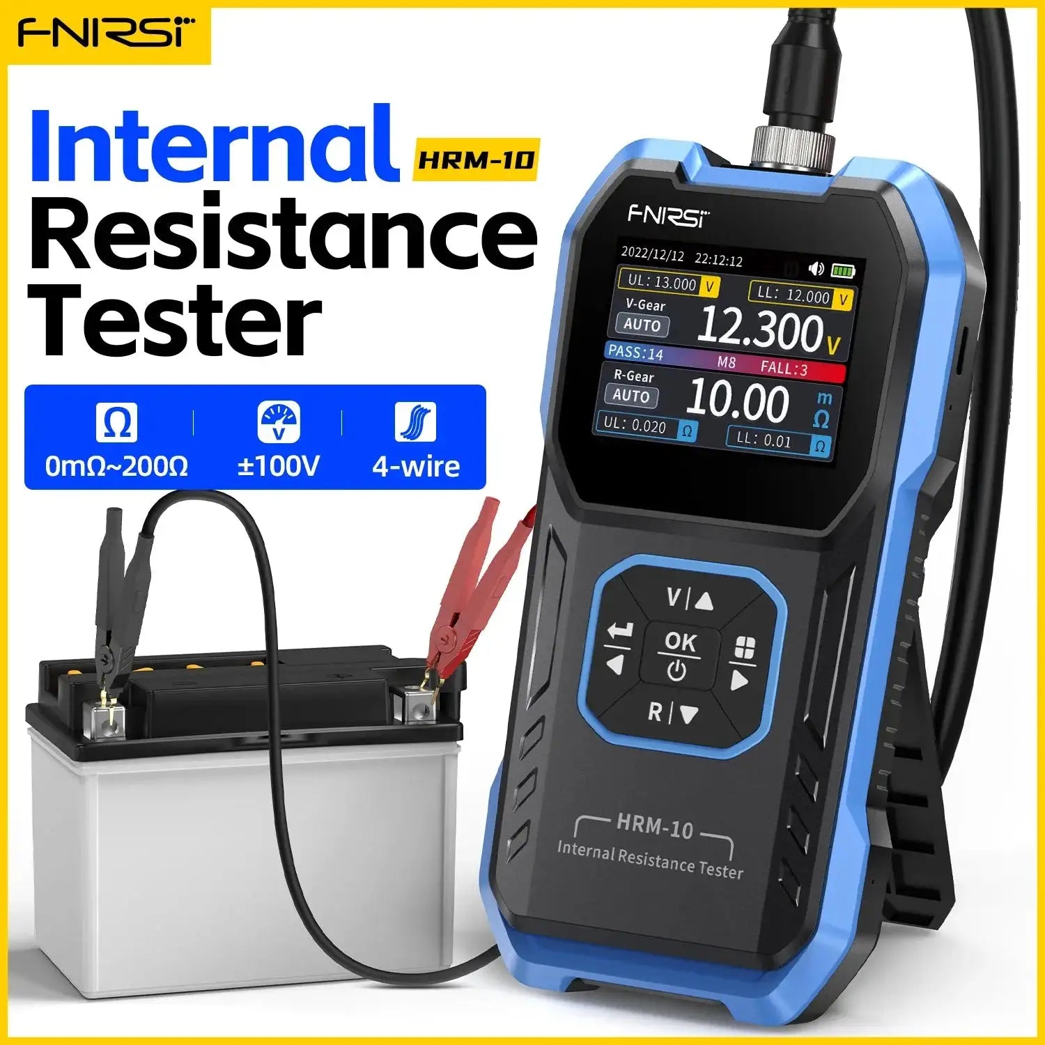 FNIRSI HRM-10 Battery Voltage Internal Resistance Tester