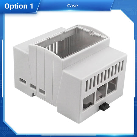 Raspberry Pi 5 DIN Rail Case &ndash; Large Inner Space with Clear Top Window Case