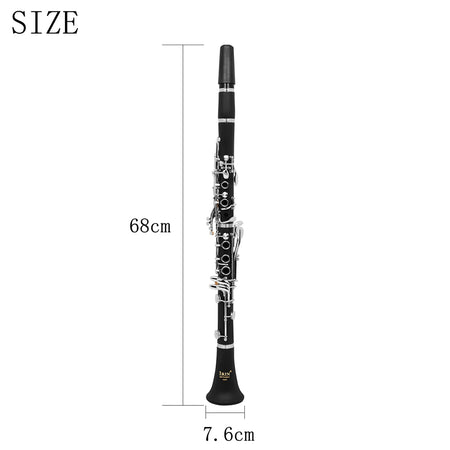 IRIN Bb Clarinet 17 Keys Bakelite Blackwinds &ndash; Professional