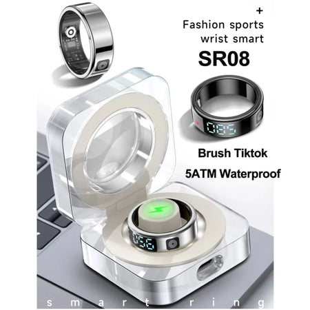 2025 SR08 Smart Ring with LED Display