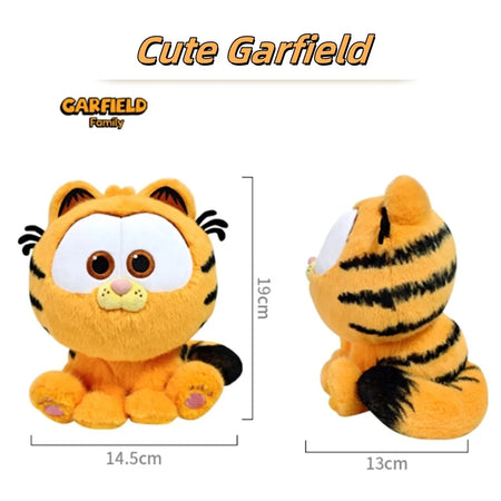 Kawaii Garfield Plush Keychain - Cute Cartoon Doll for Bags &amp; Gifts Sit / CHINA