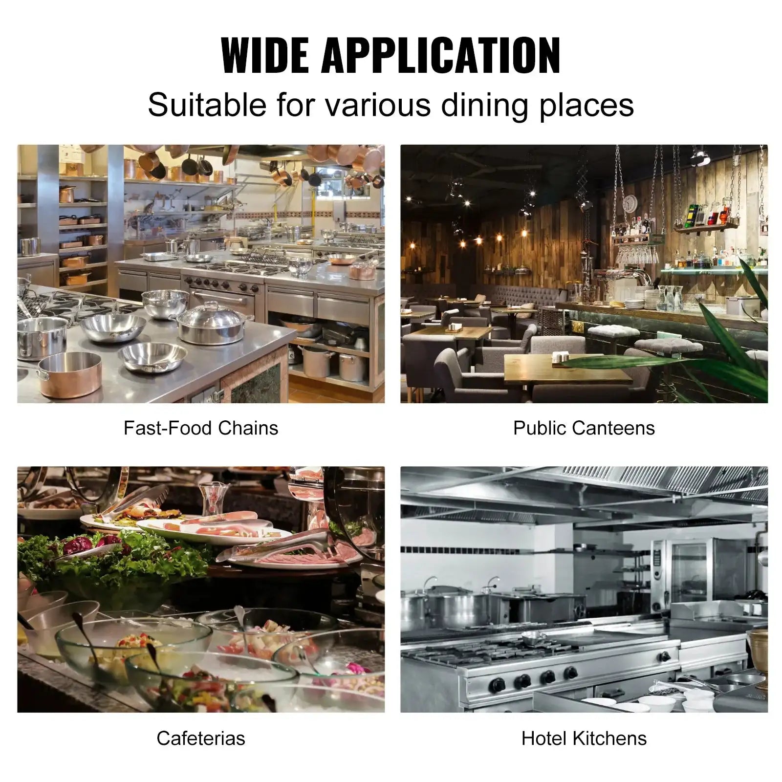 10 Gal Fryer Grease Bucket Carbon Steel Rustproof Lock Clips