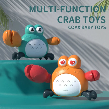 Multifunctional Educational Crab Toy with Music &amp; Lights for Kids Aged 18 Months+