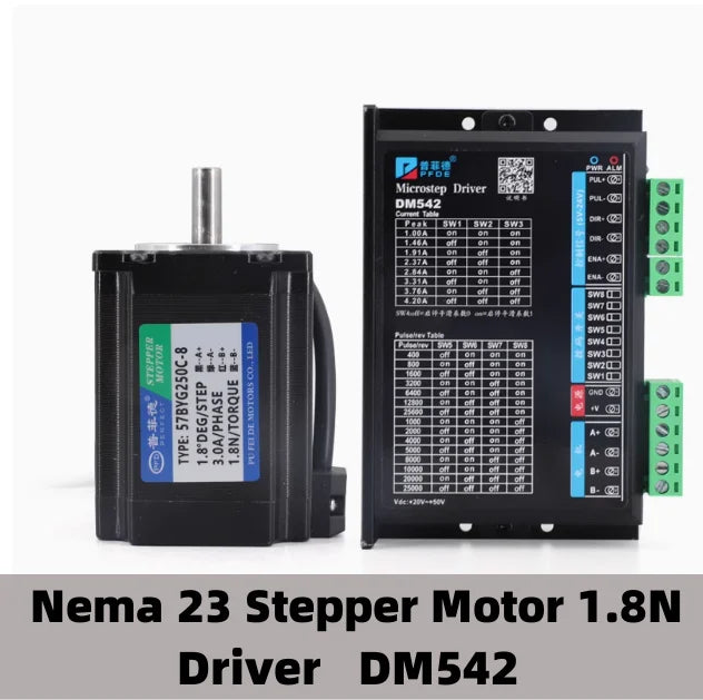 Nema 23 Stepper Motor D Shaft &ndash; Exceptional Precision and Reliability with  DM542 / 6.35mm