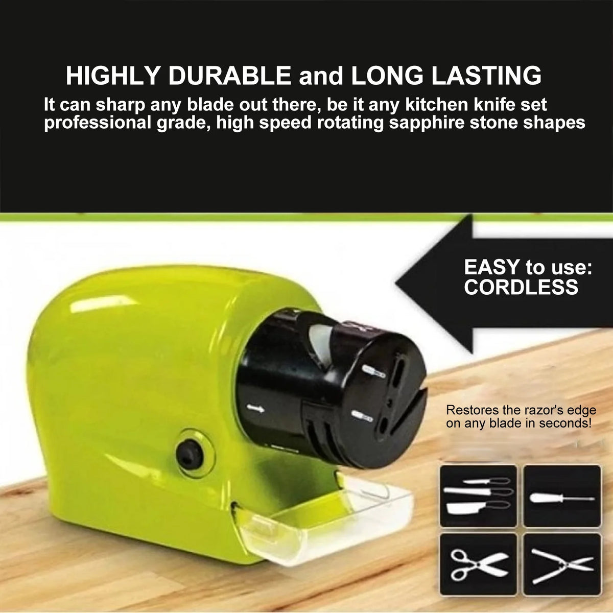 Electric Knife Sharpener &ndash; Eco Friendly Kitchen Tool