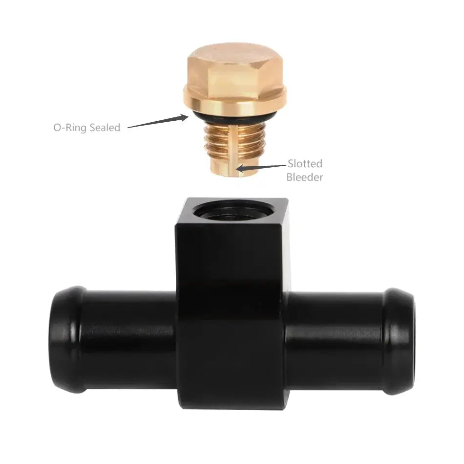 For Nissan Z33 350Z Z34 370Z Infiniti G35 G37 3/4" ID Hose System Aluminium Cooling Liquid Outlet Brass Screws With 2 Clamps by InterCyprus Trading Ltd