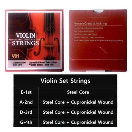 Miwayer V01 Violin Strings Universal Full Set &ndash; Clear Tone