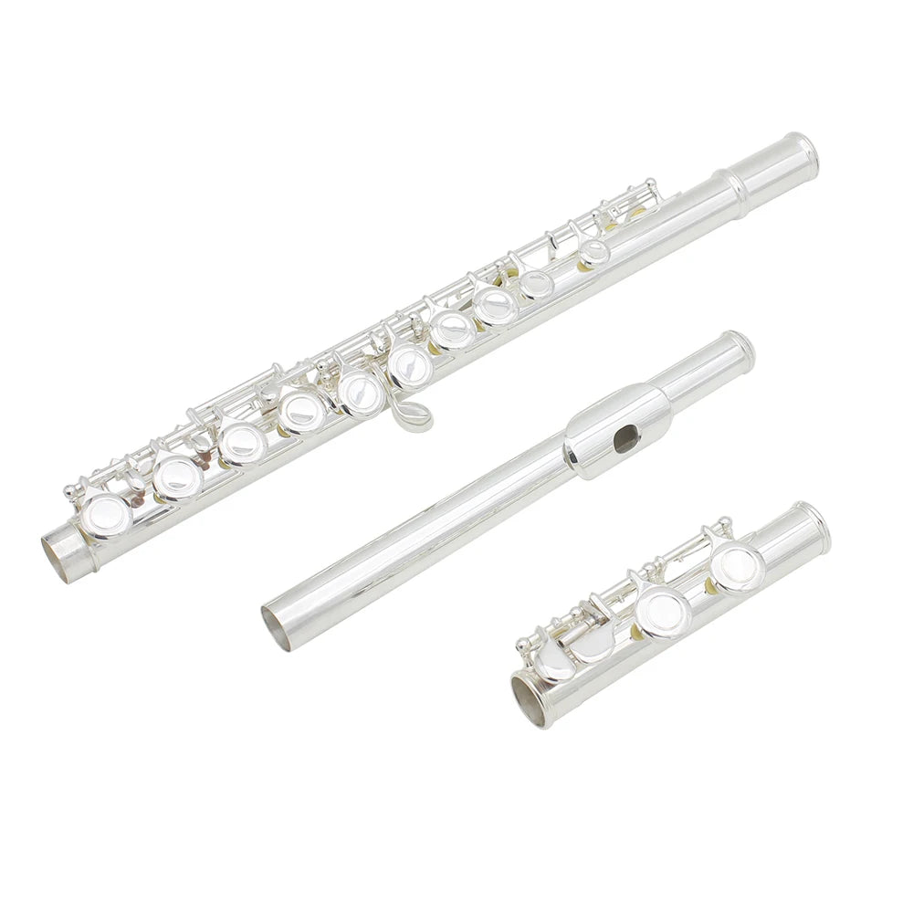 Slade 16 Holes Flute C Key Closed Silver - Silver Plated