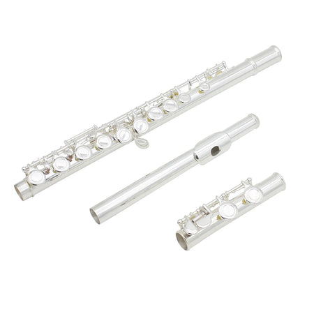 Slade 16 Holes Flute C Key Closed Silver - Silver Plated
