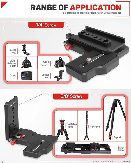 IFOOTAGE LP-02 L-Shape Bracket Plate &ndash; Ultra-Lightweight