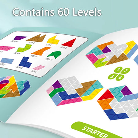 BZS00571 Tangram Puzzle Board &ndash; 60 Levels Logic Challenge