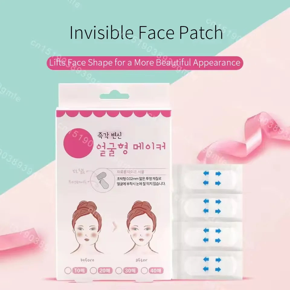 V Lift Face Sticker &ndash; Invisible Makeup Adhesive for Youthful Appearance 1 box (40pcs)