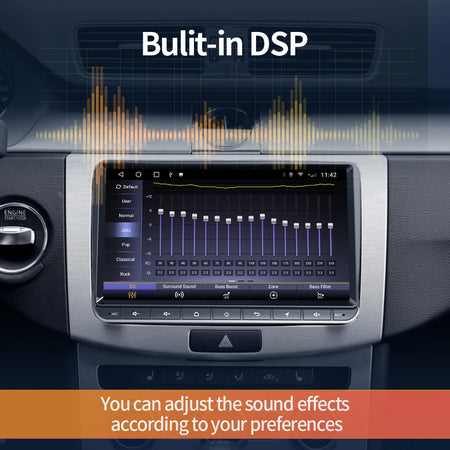 9Inch Android Car Radio For Volkswagen Cars - IPS Touch