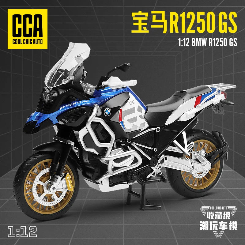 Diecast Alloy Motorcycle Model for BMW R1250 GS 1:12 Scale