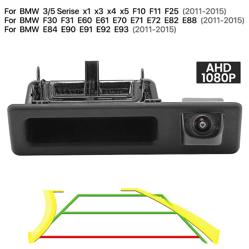 1080P Dynamic Trajectory Car Rear View Trunk Handle Camera For BMW 3 5 X1 X3 X4 X5 F10 F11 F25 F30 F31 E60 E61 E90 E91 E92 E93 by InterCyprus Trading Ltd