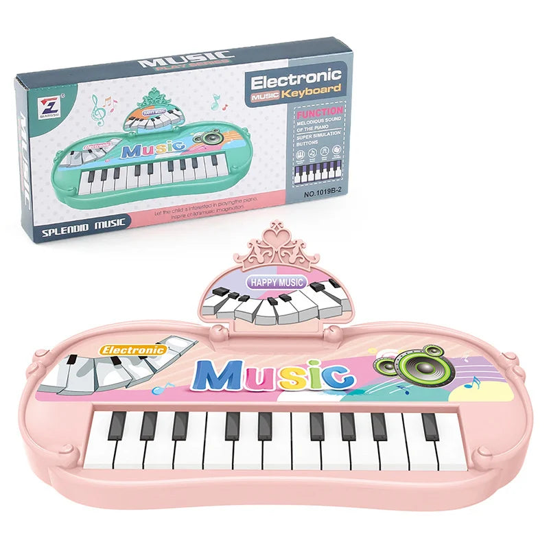 13-Key Children's Electronic Keyboard Toy - Educational Music Instrument for Early Development Gifts Pink B