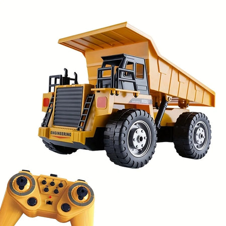 Remote Control RC Alloy Dump Truck &ndash; LEGO Compatible 689-806-Ayellow