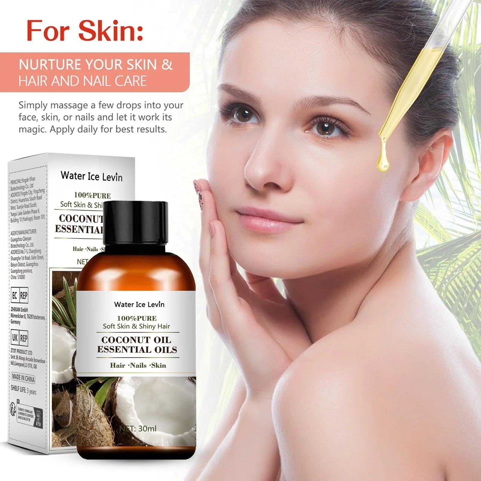 Coconut Essential Oil Blend &ndash; All-Natural Skin Care Formula