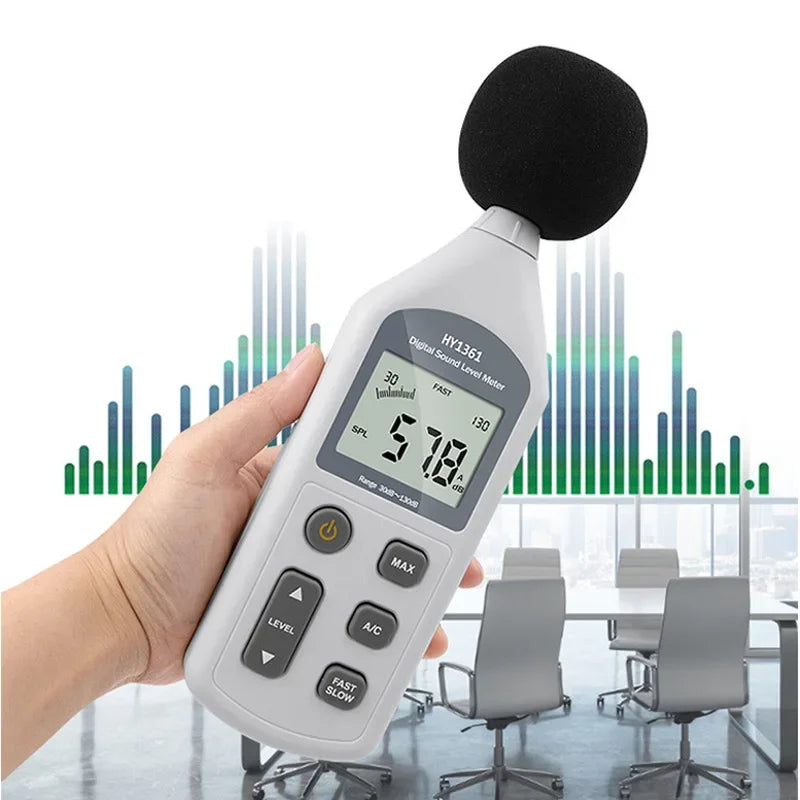 [HY1361 Sound Level Meter] &ndash; Wide 30-130dB Range USB