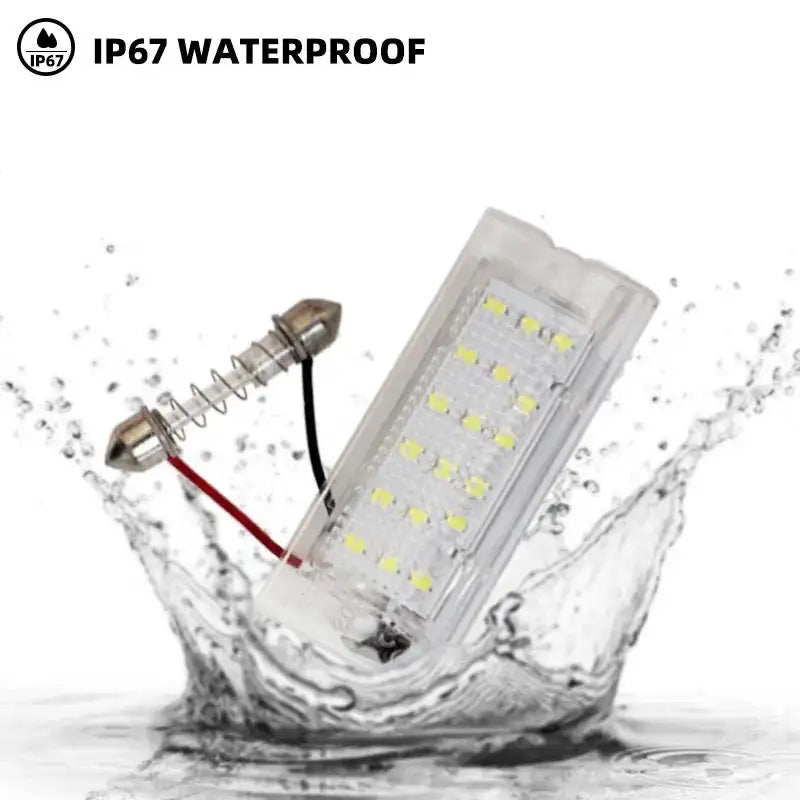 2Pcs White CANBus LED License Lights For BMW E53 X5 X3 12V